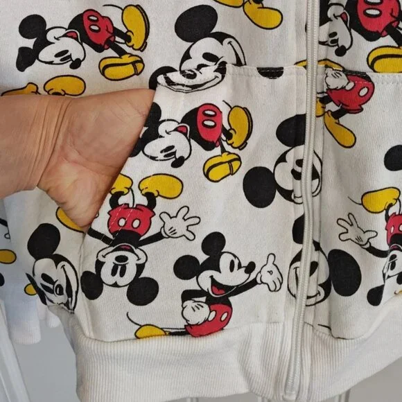 women Junior Disney Hooded shacket Zip Up size Large 11-13 - Picture 5 of 6